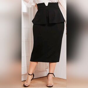 Chic Black Pencil Skirt for Women